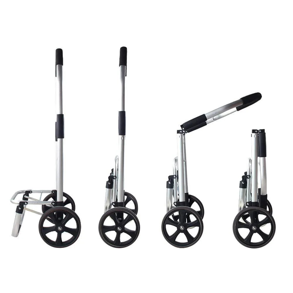 Składany wózek na zakupy z aluminium – CarryEase