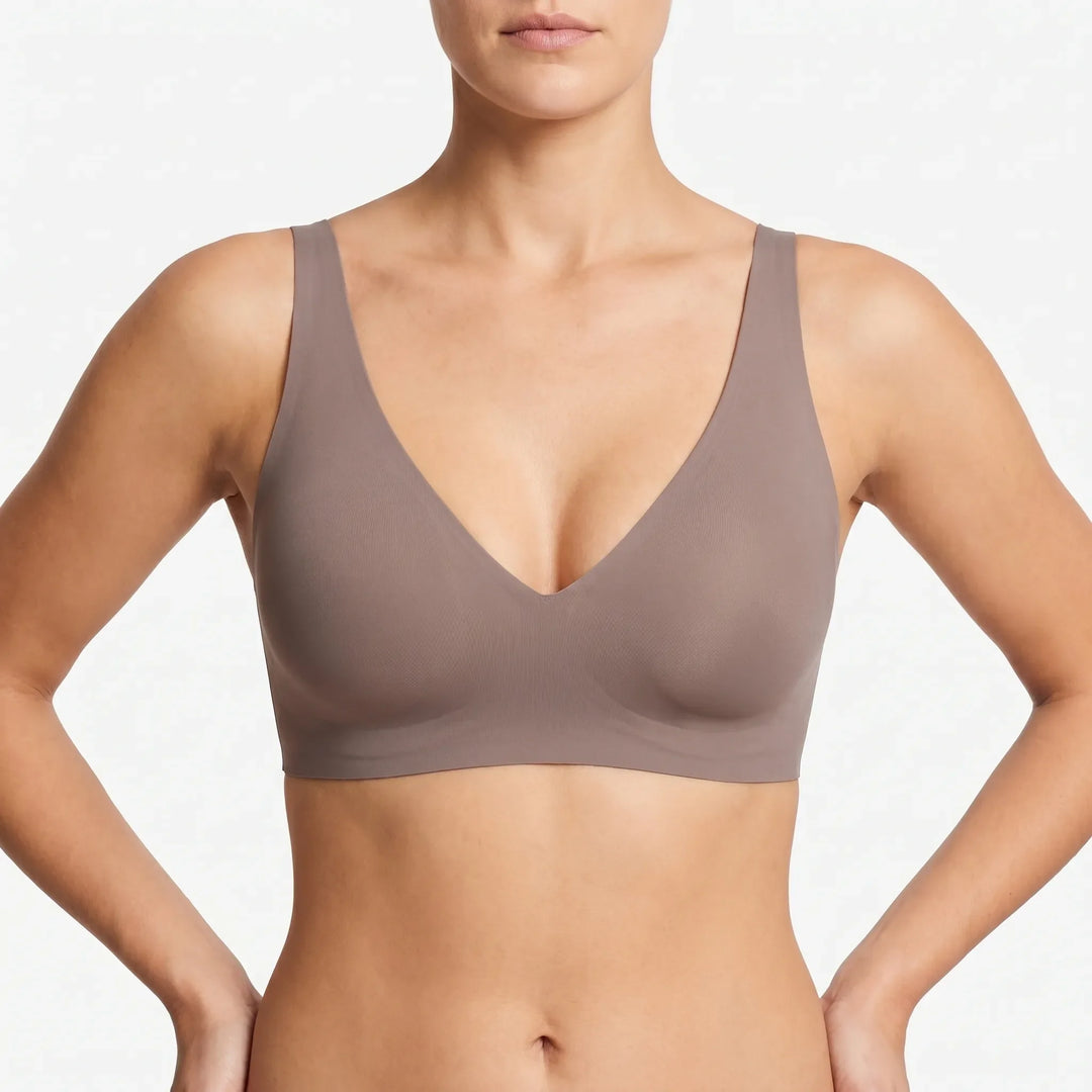 Seamless Push-Up Bralette - Pearl