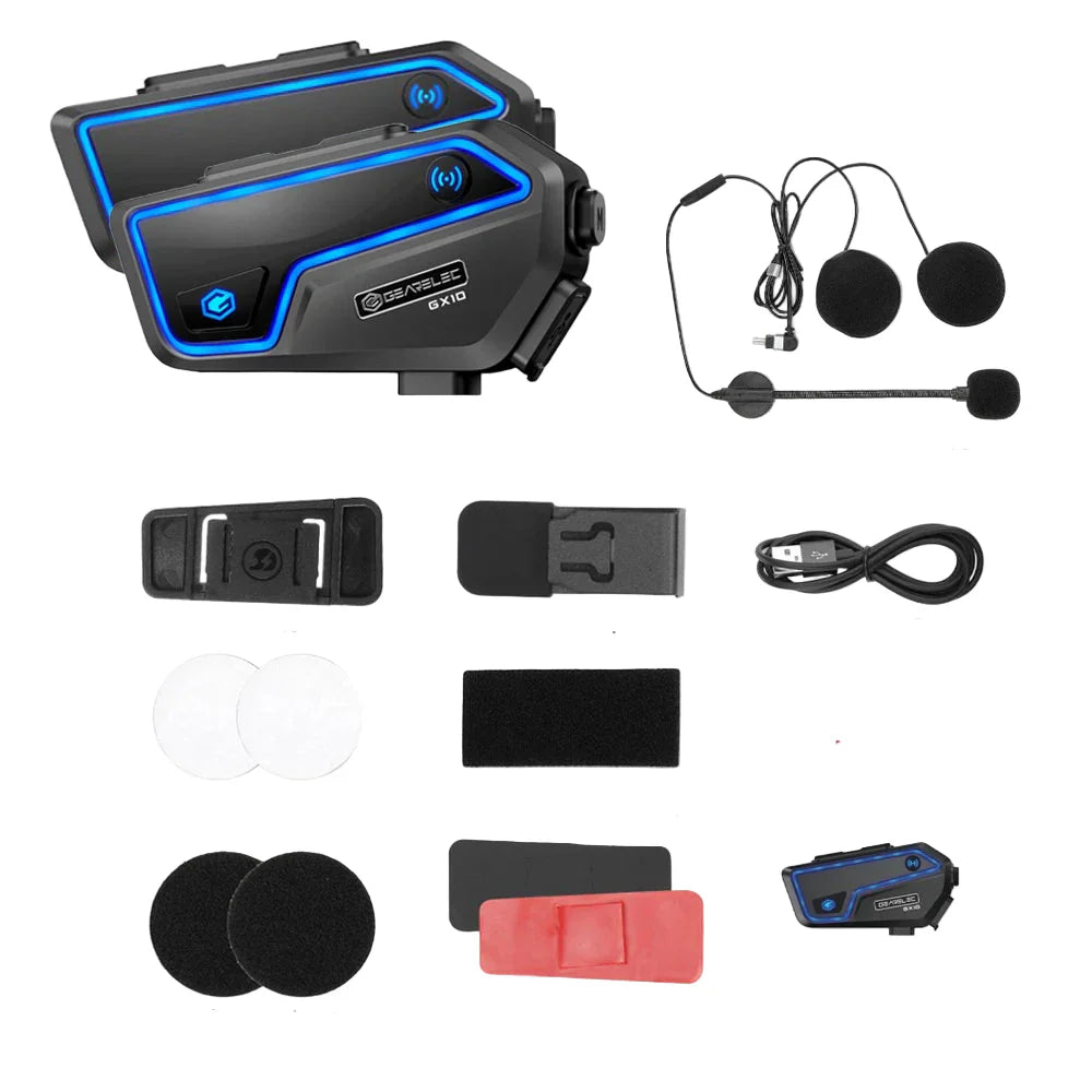 Bluetooth-Motorrad-Intercom 10 kierowców & IP67 wodoodporne – RideSync