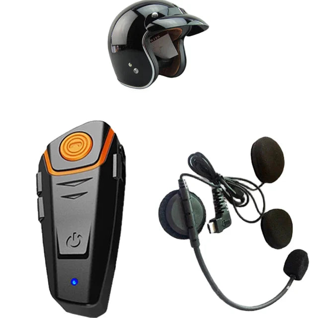 Wodoszczelny interkom motocyklowy Bluetooth z FM i zasięgiem 1000 m (100 000 cm) – RoadLink