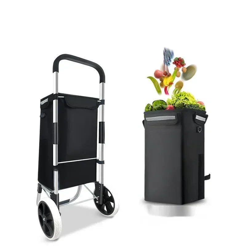 Wózek zakupowy o dużej pojemności i wodoodporny – Movaro