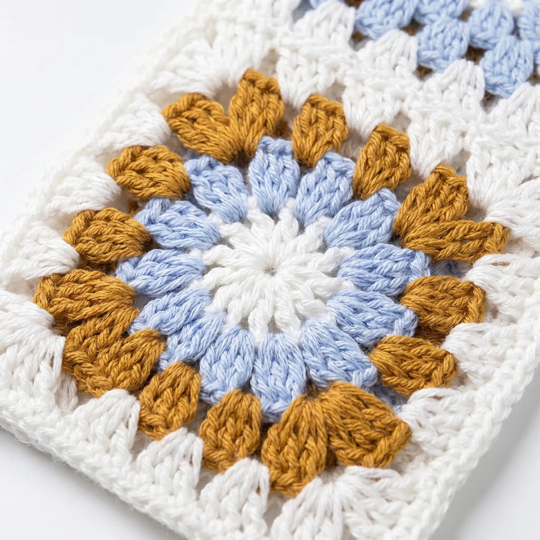Short-Sleeved Crochet Cardigan -  Celia