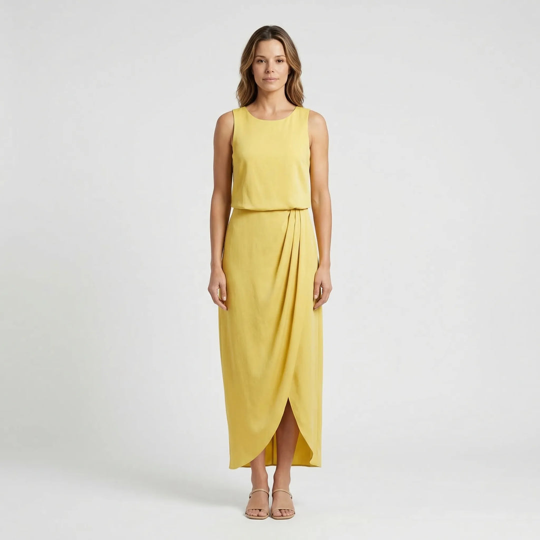 Sleeveless Maxi Dress With Side Split - Vickie
