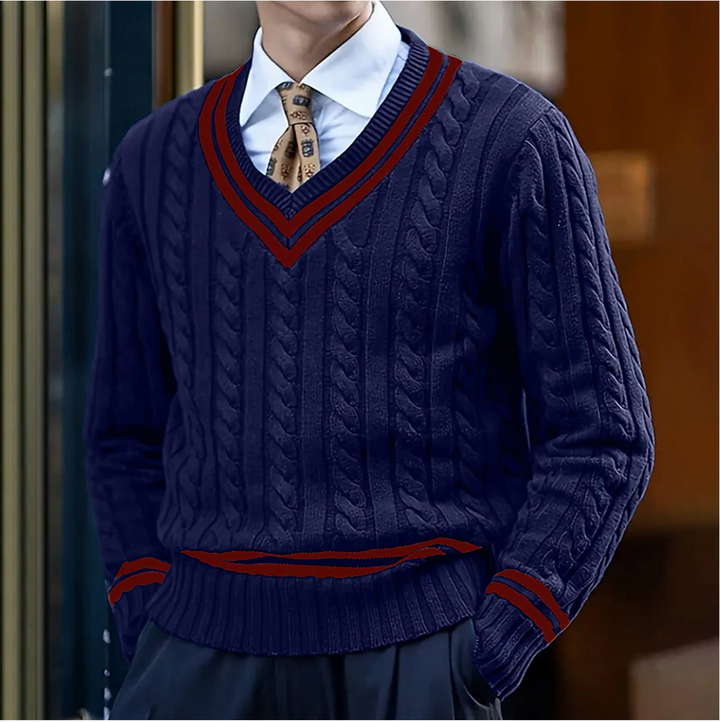 Slim-Fit-Pullover Mit V-Ausschnitt - Rocco