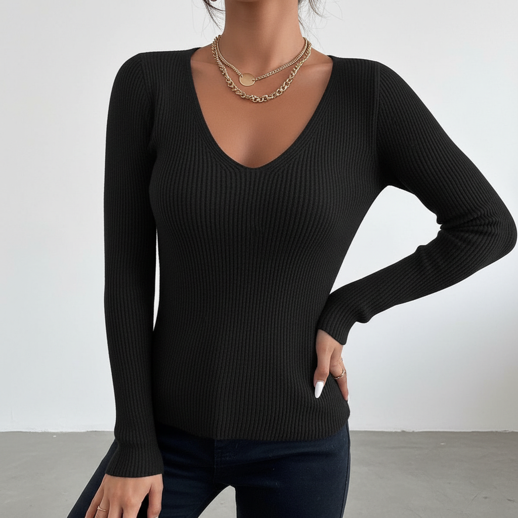 Slim Fit Strickpullover - Veronika