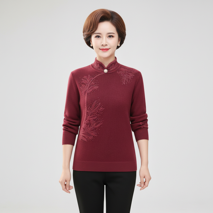 Strickpullover Mit Hohem Kragen - Susanne