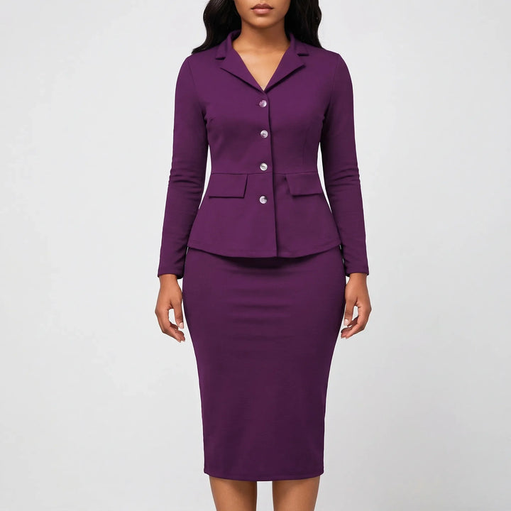 Structured Women's Office Suit Set - Jasmine