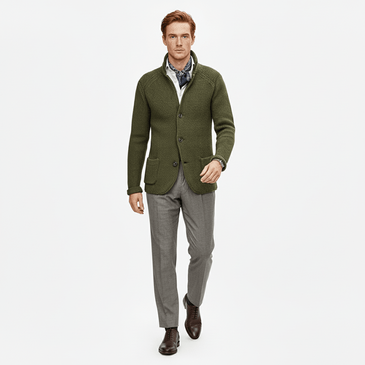 Strukturierter Strickjacke Mit Langen Ärmeln - Lennox