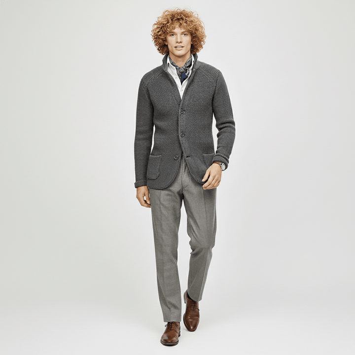 Strukturierter Strickjacke Mit Langen Ärmeln - Lennox