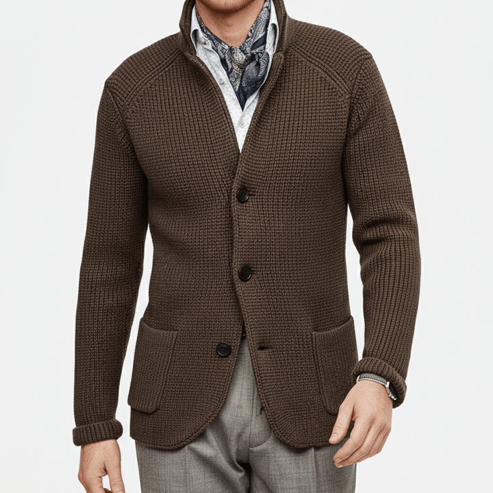 Strukturierter Strickjacke Mit Langen Ärmeln - Lennox