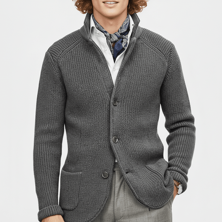 Strukturierter Strickjacke Mit Langen Ärmeln - Lennox