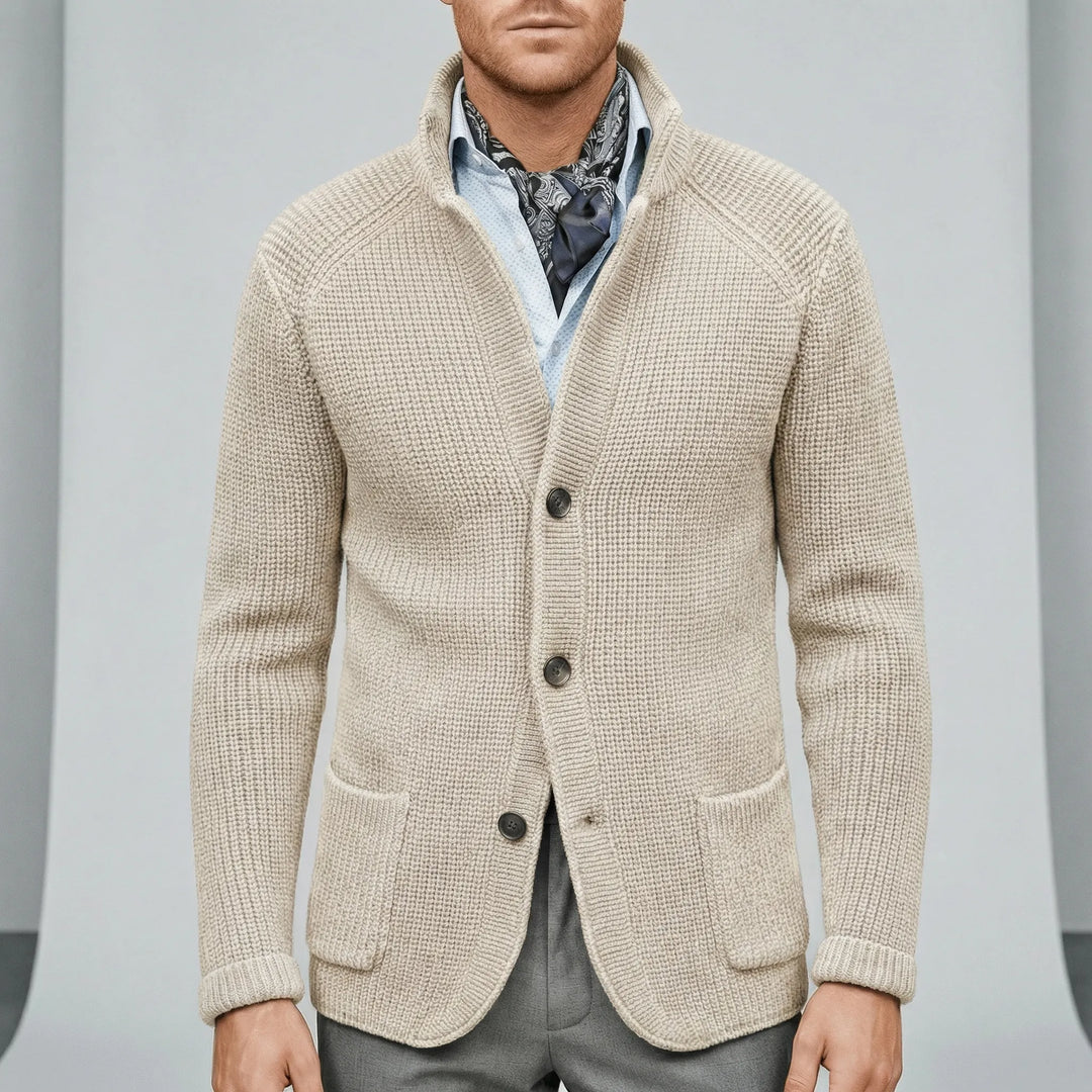 Strukturierter Strickjacke Mit Langen Ärmeln - Lennox