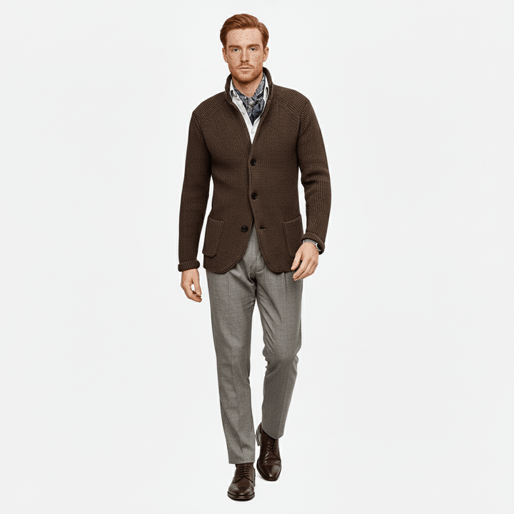 Strukturierter Strickjacke Mit Langen Ärmeln - Lennox