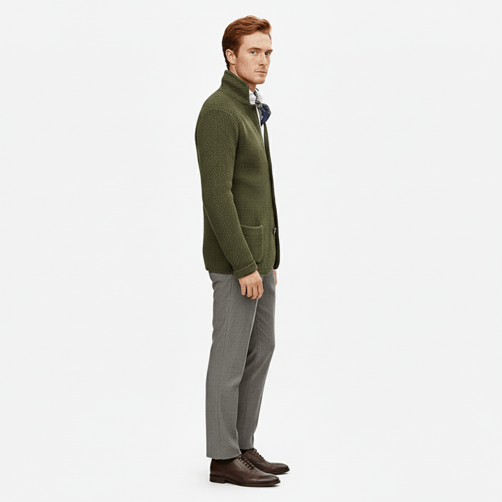 Strukturierter Strickjacke Mit Langen Ärmeln - Lennox