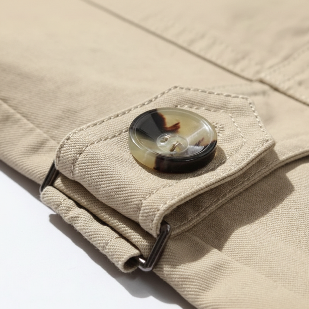 Strukturierter Trenchcoat Mit Schulterpolster - Warren