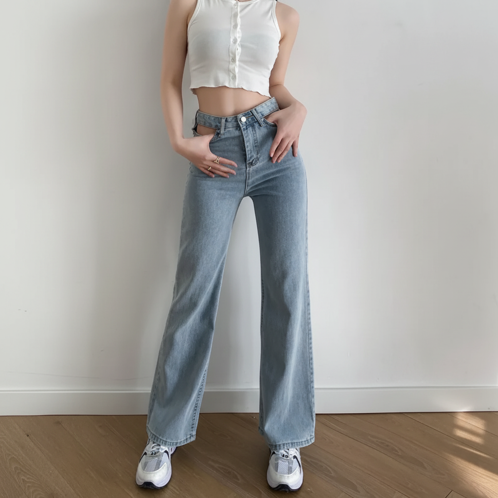 Stylische Jeans Mit Cutouts - Marina