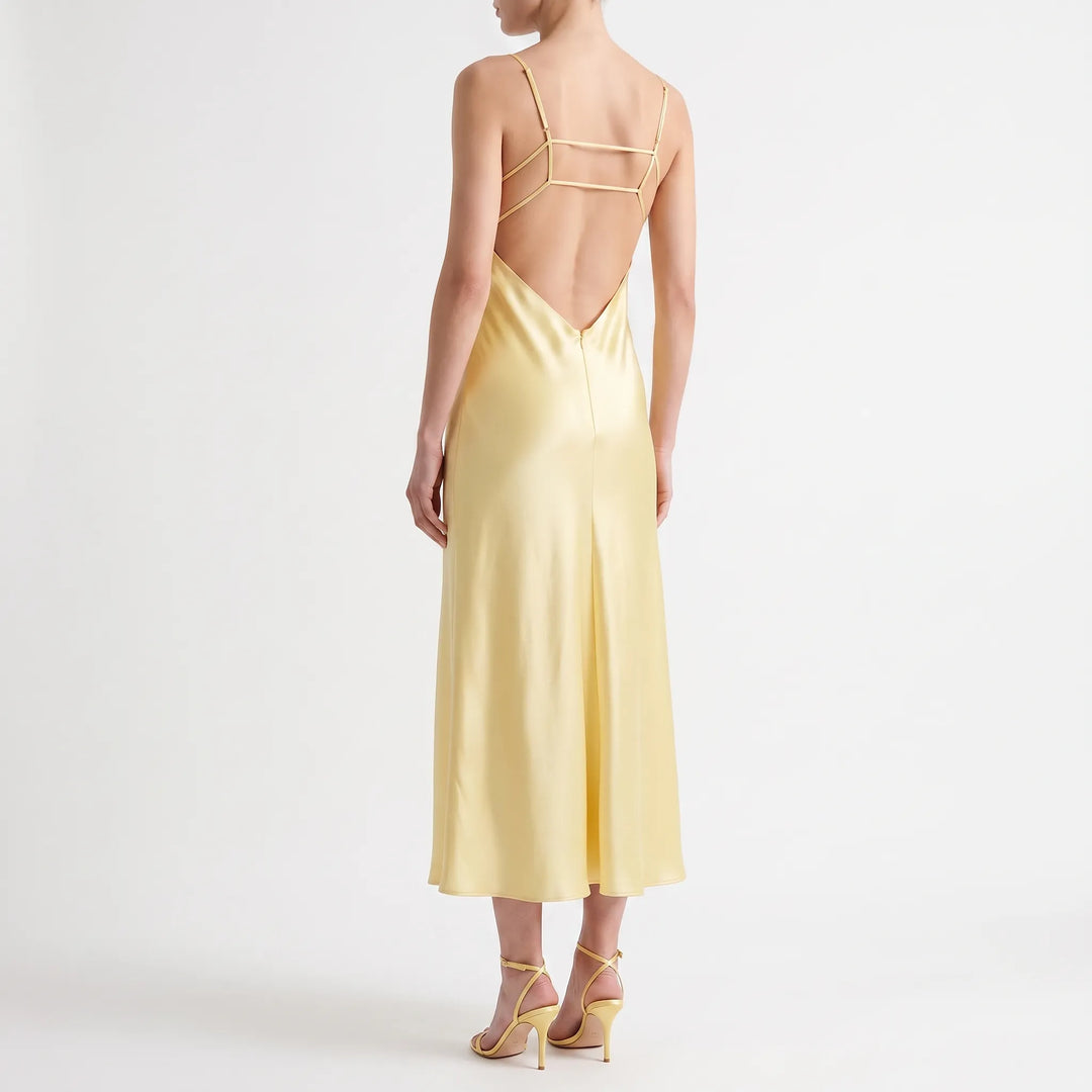 Sukienka Satynowa Na Ramiączkach -  Tonya