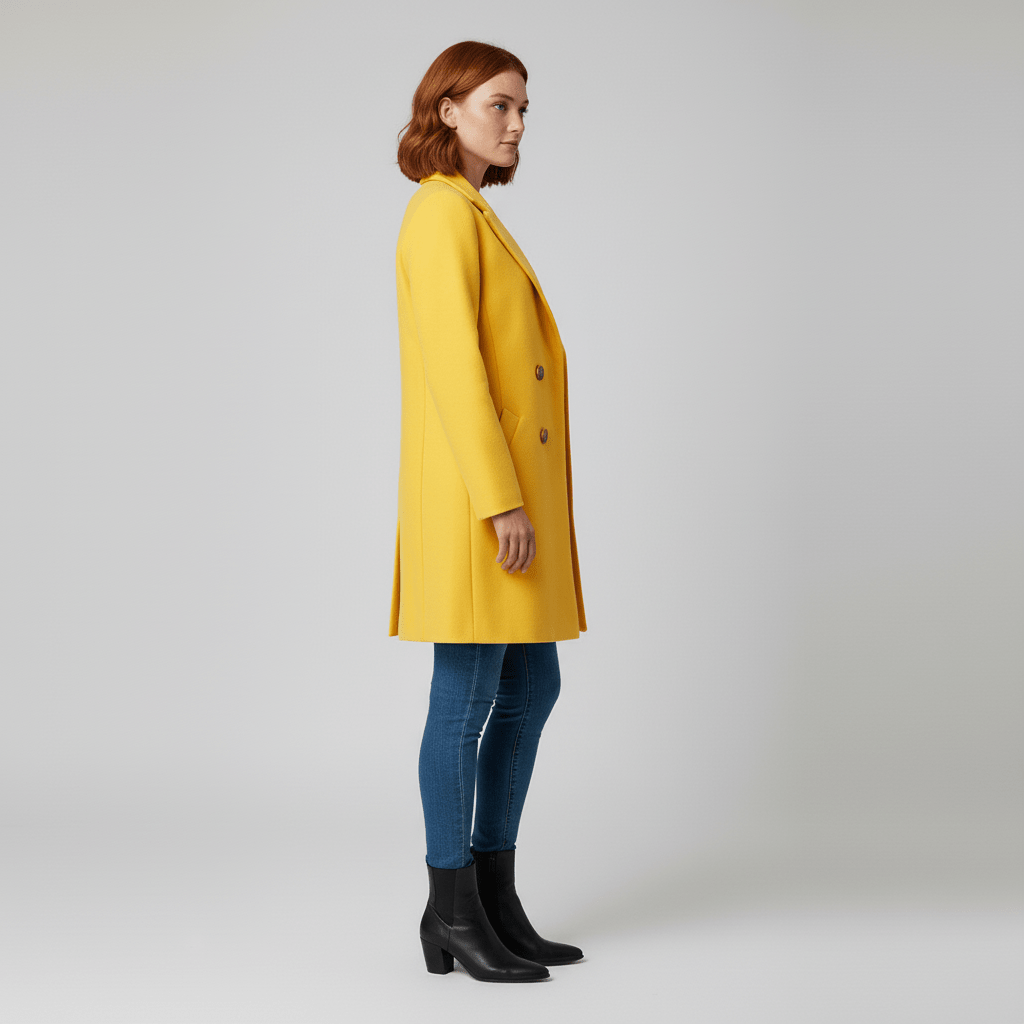 Taillierter Langer Mantel - Leni