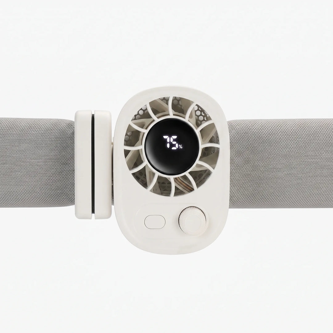 Tragbarer Klemmventilator Mit Display - Aeroclip