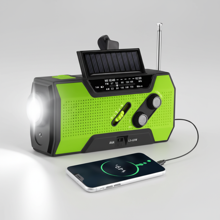 Tragbares Notfallradio Mit Taschenlampe - PowerPulse