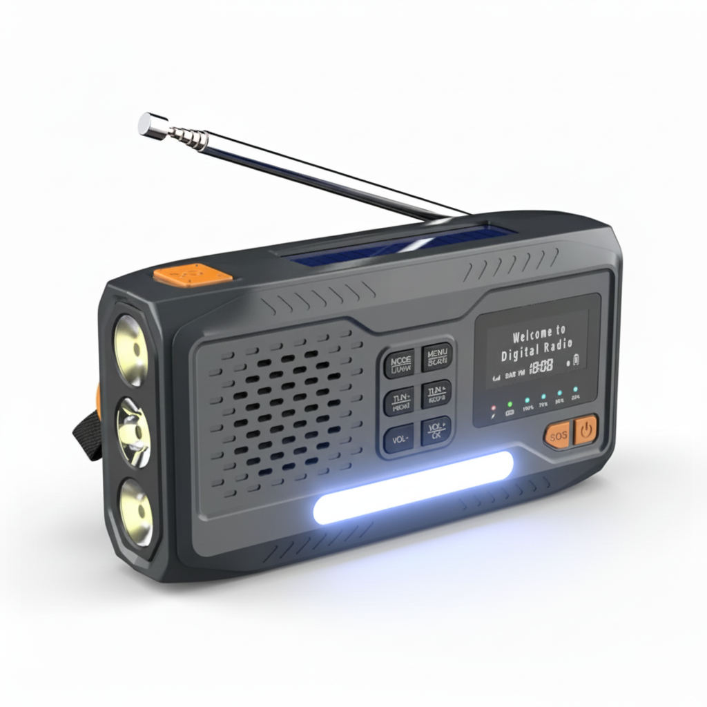 Tragbares Notradio Mit Solarpanel - SunTone