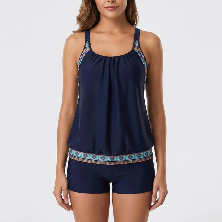 Two-Piece Tankini With Boyshort Bottoms - Rachel