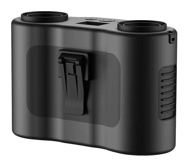 Przenośny wentylator z klipsem do talii z dwoma wylotami powietrza i baterią 20.000mAh – BreezeMate