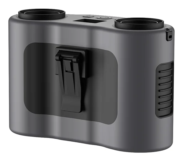 Przenośny wentylator z klipsem do talii z dwoma wylotami powietrza i baterią 20.000mAh – BreezeMate