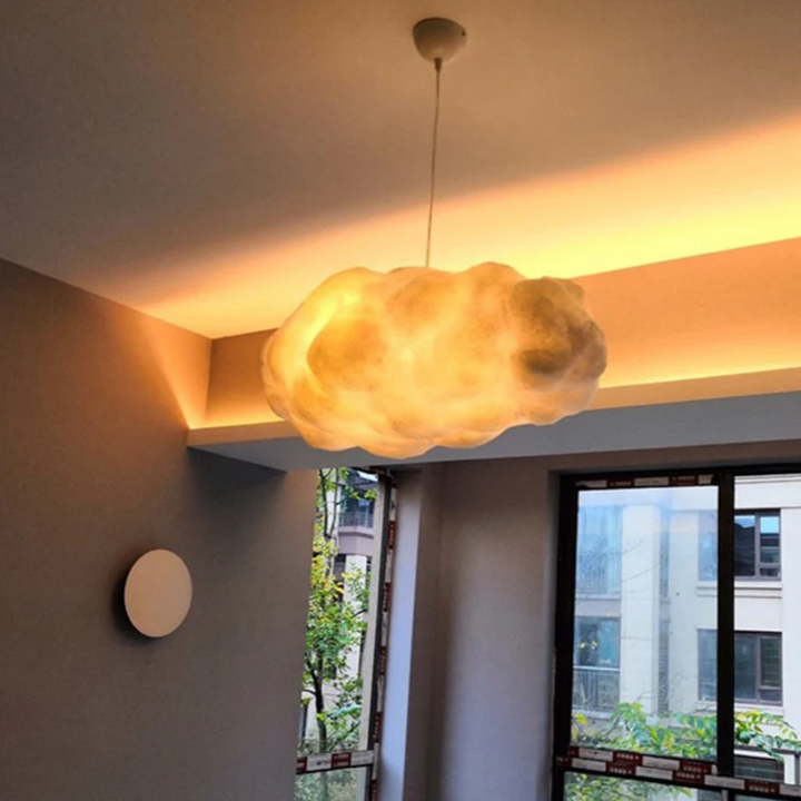 Lampa wisząca LED Cloud Biała PVC/Kot d - Nimbus