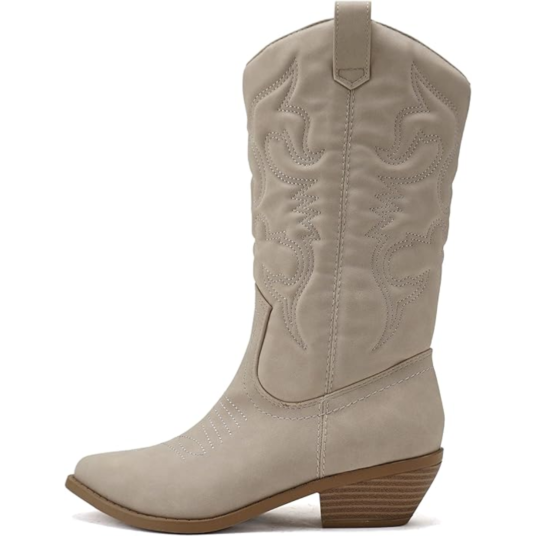 Stylowe, Westernowe, Punktowane Kowbojskie Buty - Gracia