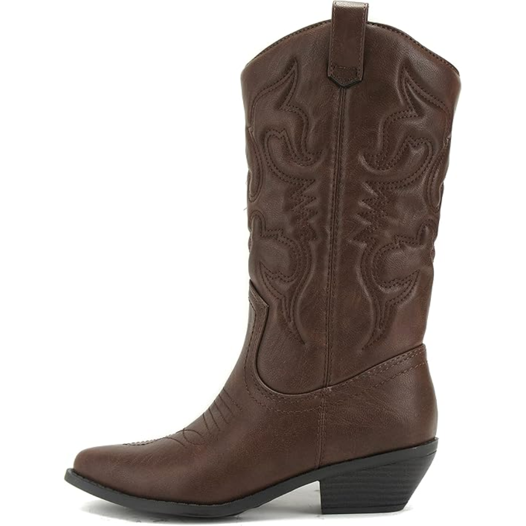 Stylowe, Westernowe, Punktowane Kowbojskie Buty - Gracia
