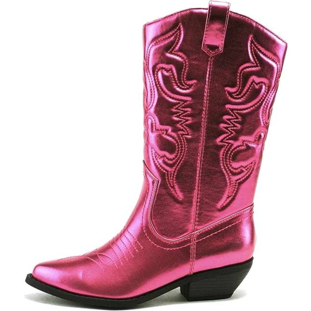 Stylowe, Westernowe, Punktowane Kowbojskie Buty - Gracia