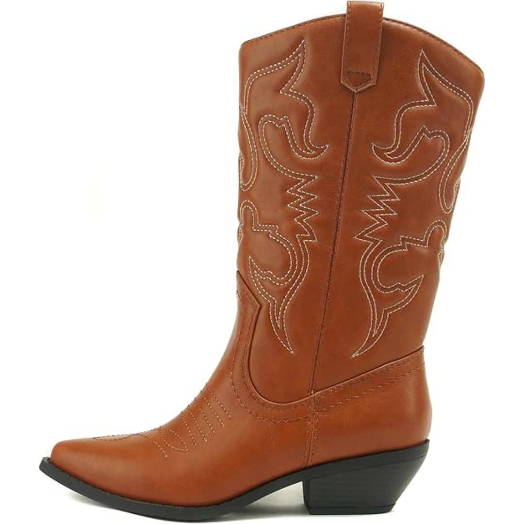Stylowe, Westernowe, Punktowane Kowbojskie Buty - Gracia