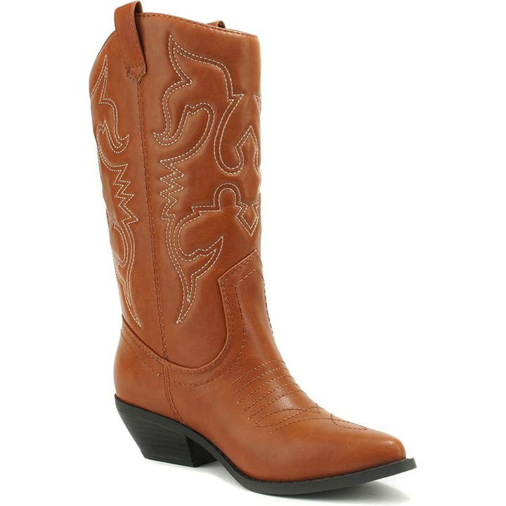 Stylowe, Westernowe, Punktowane Kowbojskie Buty - Gracia