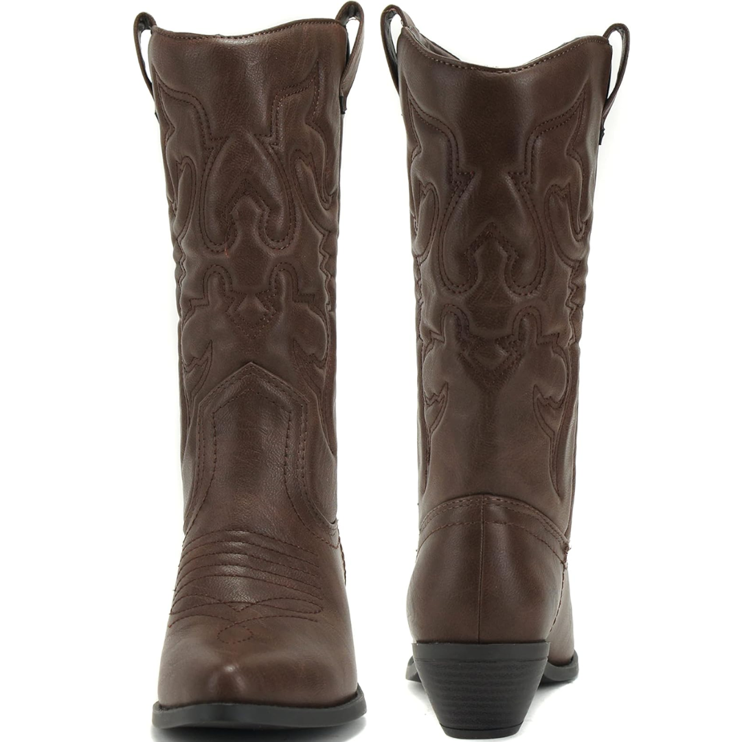 Stylowe, Westernowe, Punktowane Kowbojskie Buty - Gracia