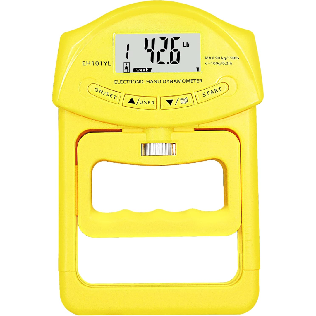 Cyfrowy dynamometr ręczny - Zdolność do 90 kg