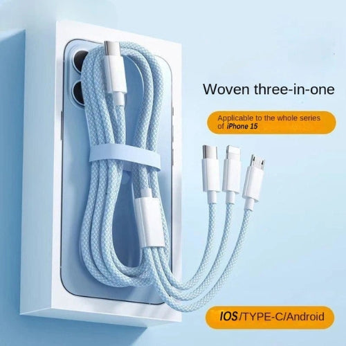 Kabel 3 w 1 do szybkiego ładowania 100W – PowerLink (1+1 ZA DARMO)