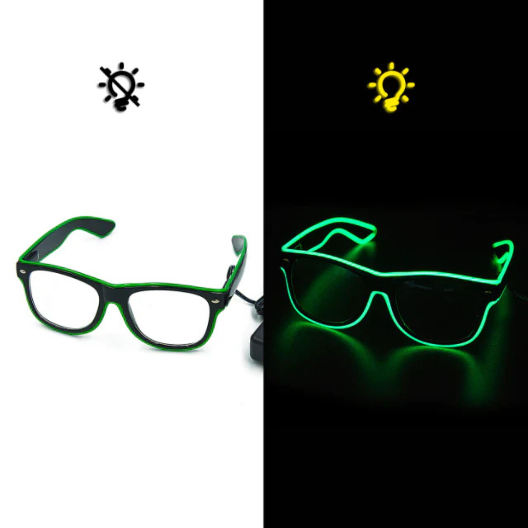Oplichtende Neon Bril - LumaGlow
