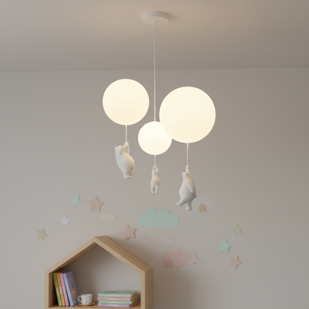 Verspielte Kinderzimmerleuchte - BalloonBearo
