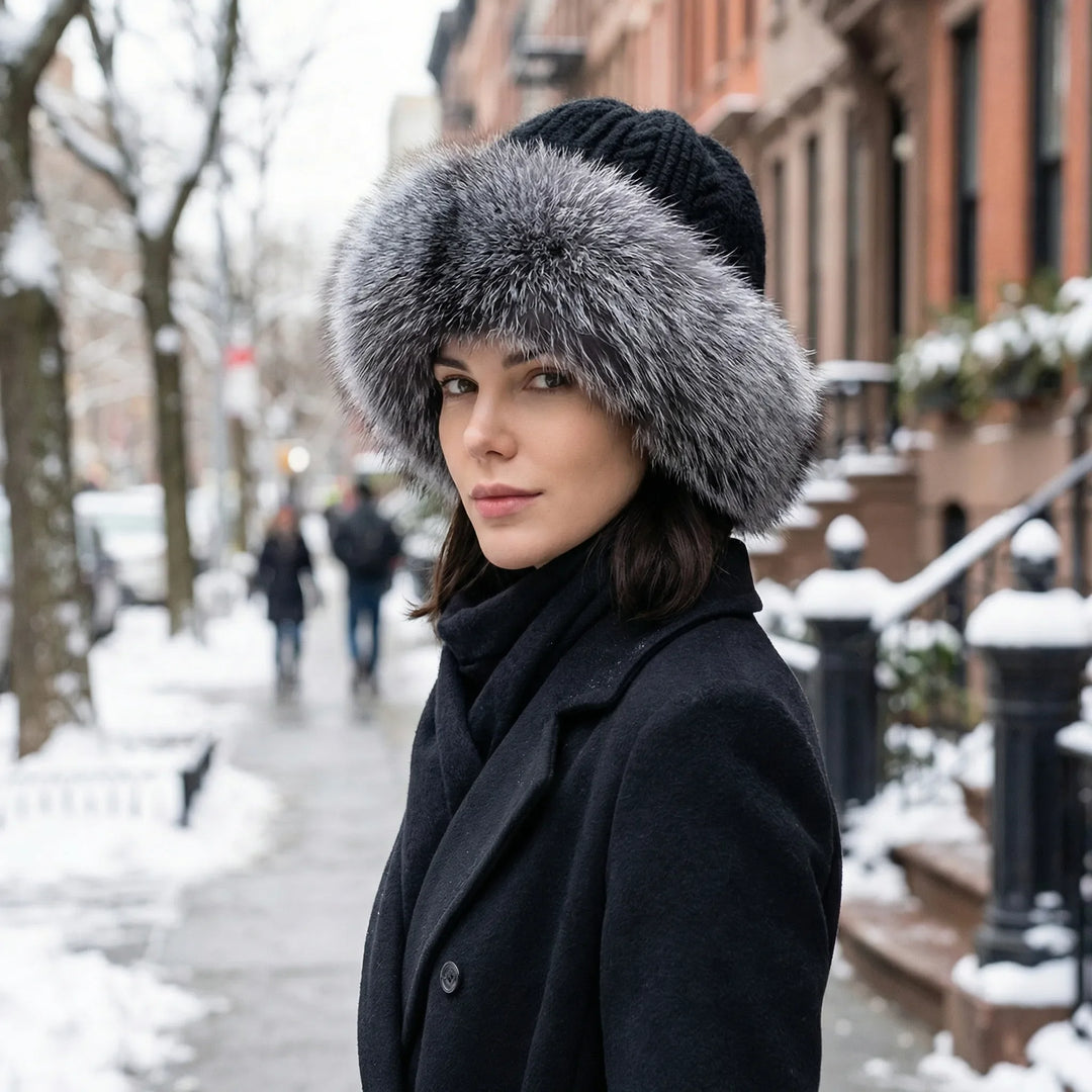 Voluminöse Damenmütze Mit Krempe - Cassandra