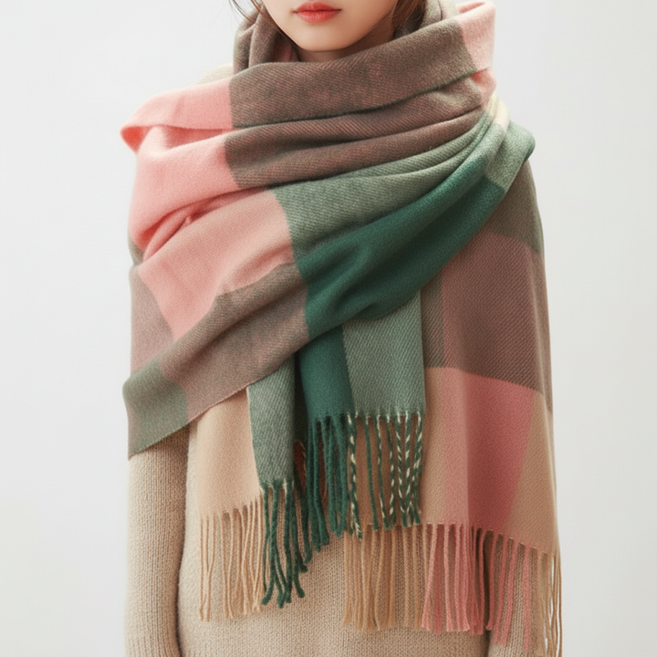 Weicher Kaschmirschal Mit Rautenmuster - AutumnCloak