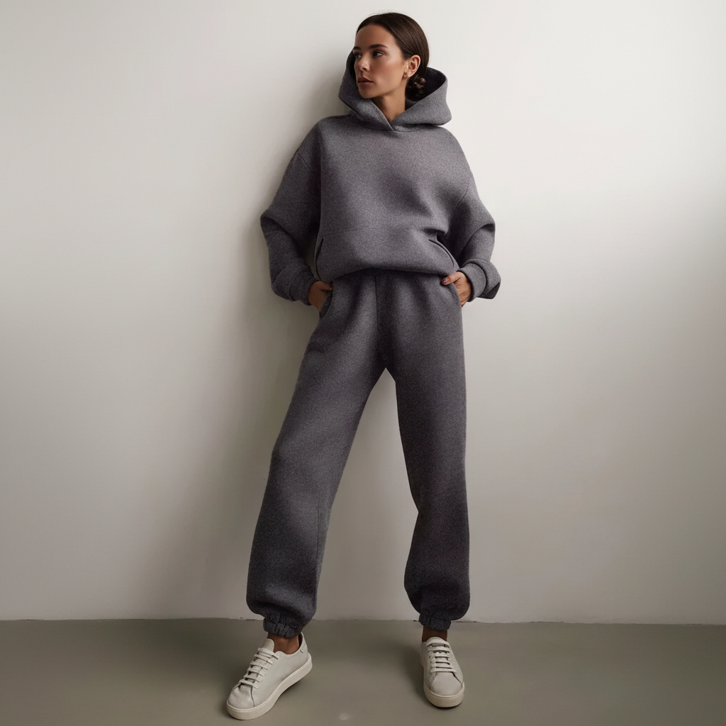 Weiches Fleecepullover-Set - Marie