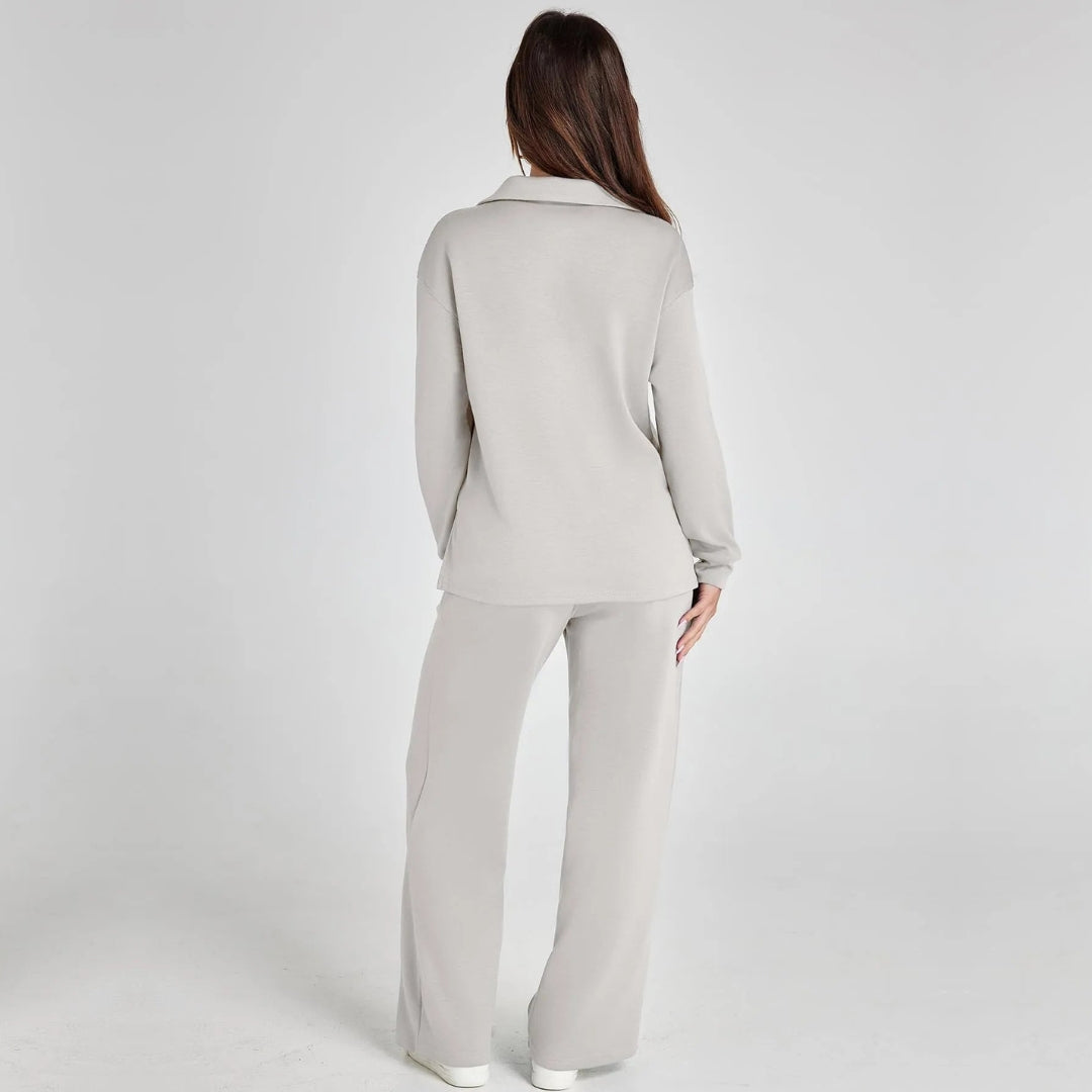 Weites Loungewear-Set Mit Weitem Bein - Joleen