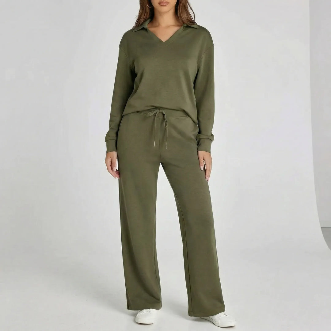 Weites Loungewear-Set Mit Weitem Bein - Joleen