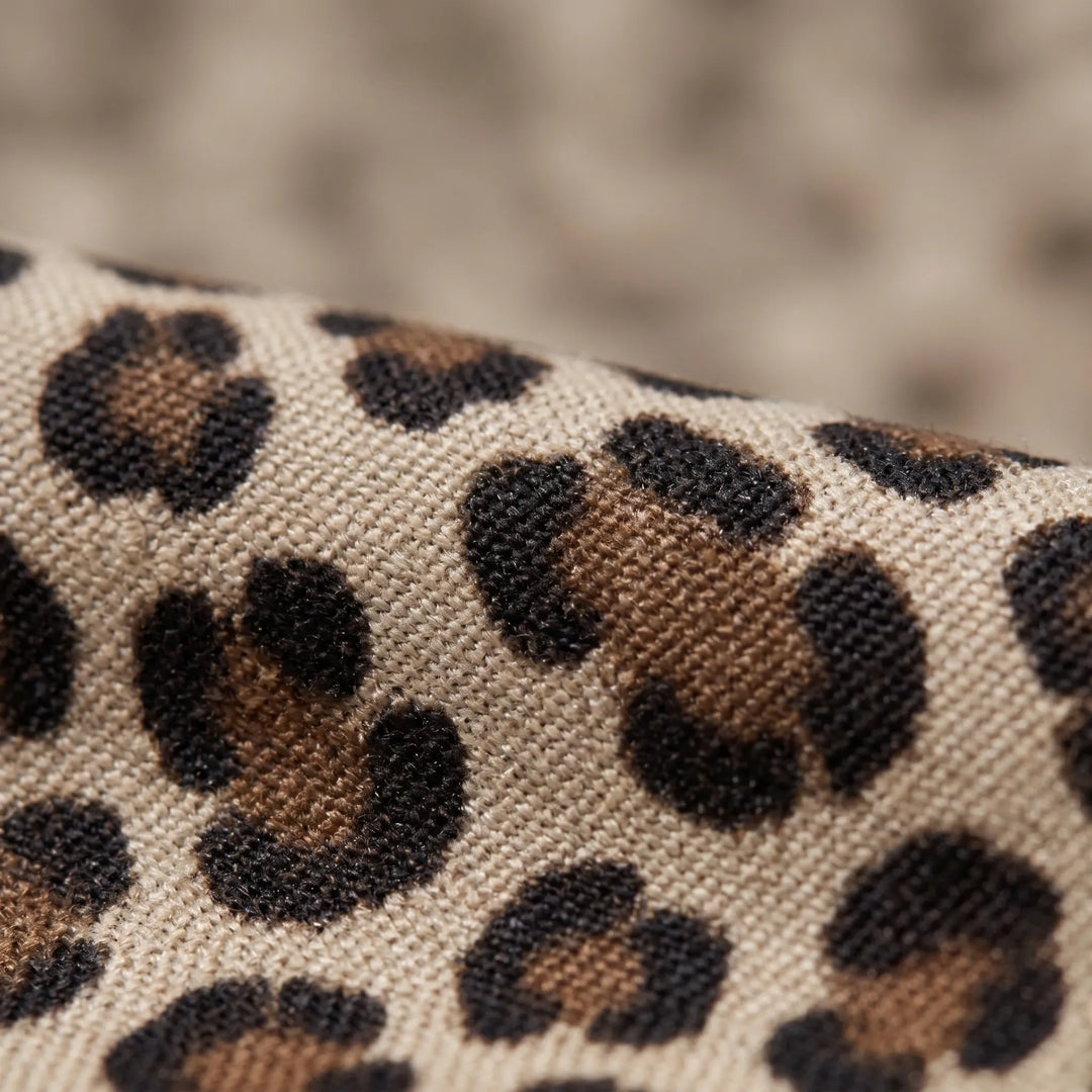Wide Leg Leopard Trousers - Teresa