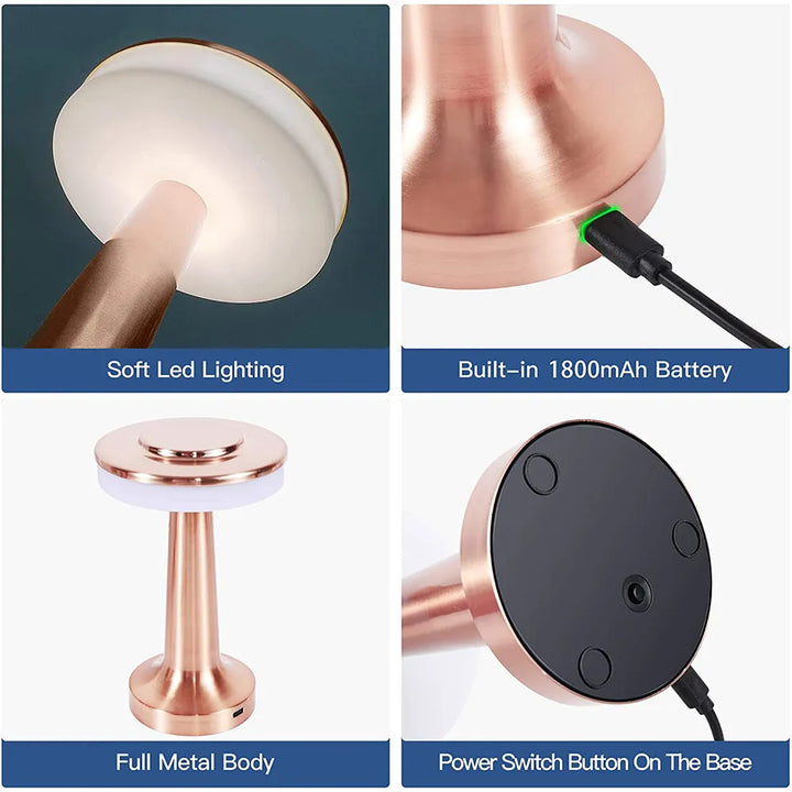 Wiederaufladbare Kabellose Tischlampe - Lumicrestia