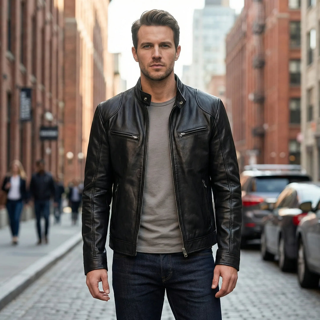 Zeitloser Kurzmantel Mit Stehkragen - Leonardo