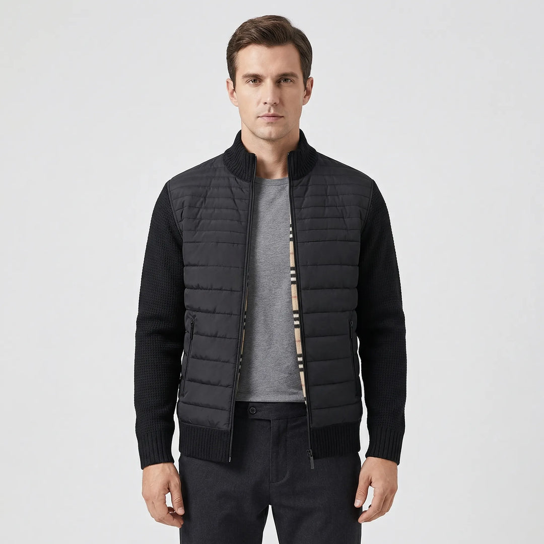 Zip-Up Stand Collar Men's Jacket - Felipe