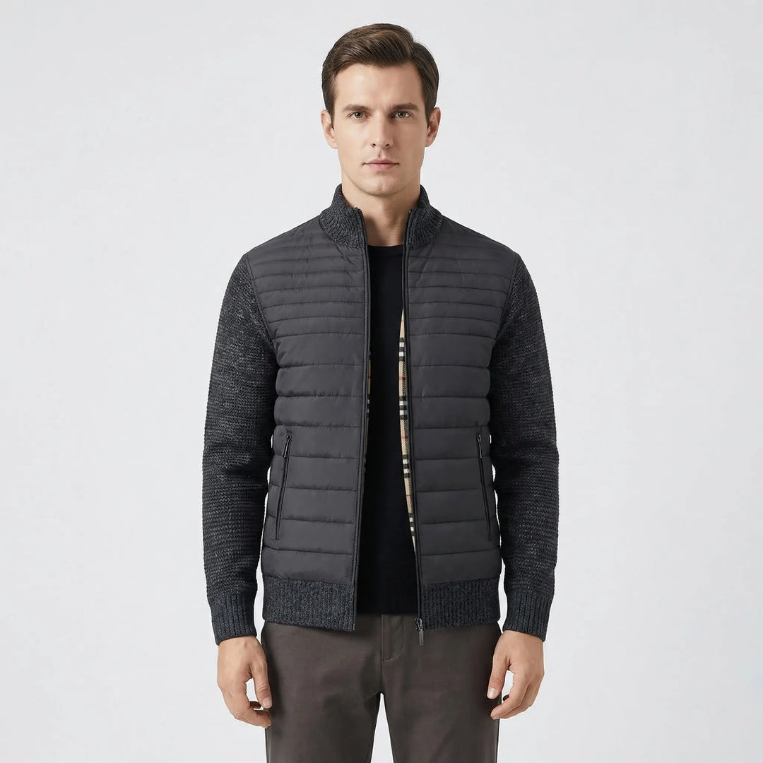 Zip-Up Stand Collar Men's Jacket - Felipe