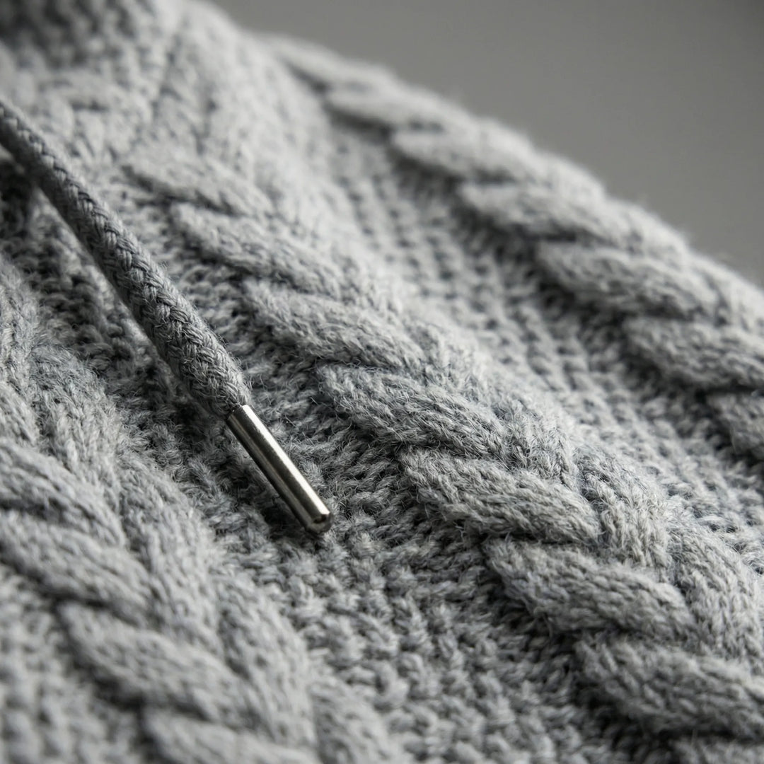 Zopfmuster-Pullover Mit Kapuze - Carlos
